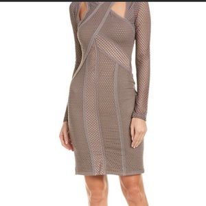 BCBG taupe bodycon dress